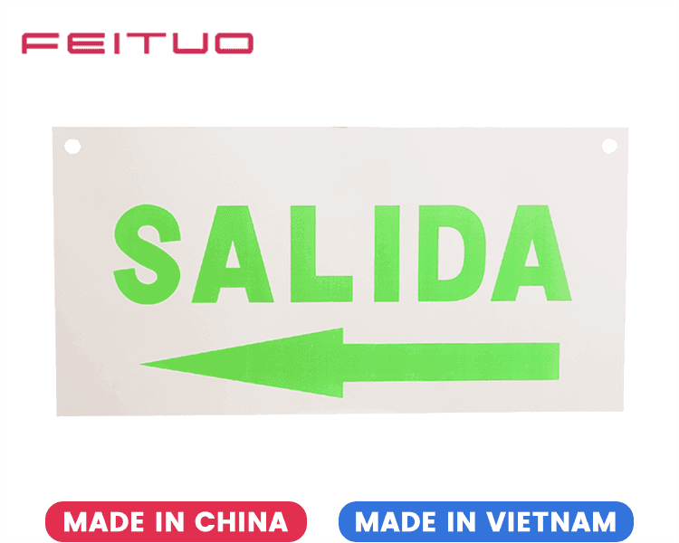 Señal de Salida Panel Acrílico SALIDA