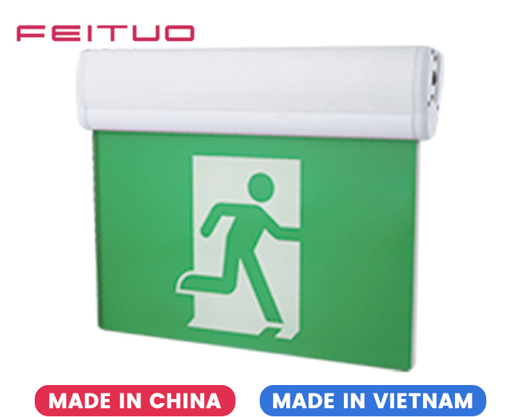 Señal de salida de emergencia LED JELRM de aluminio de 6 pulgadas Running Man