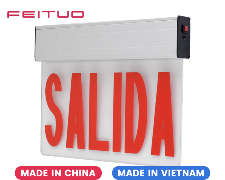 Luz de salida JEL1RW de una sola cara de 6 pulgadas y 12