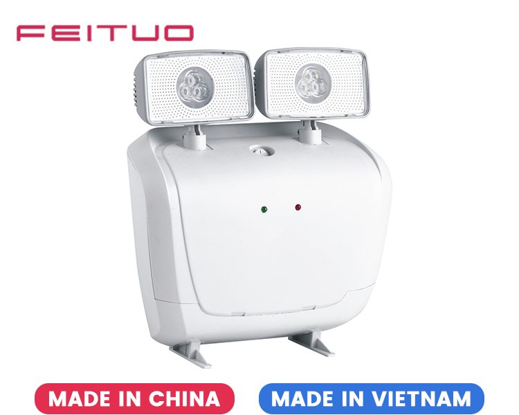 BLA1000 2*3 vatios Luz de emergencia LED de cabezal doble