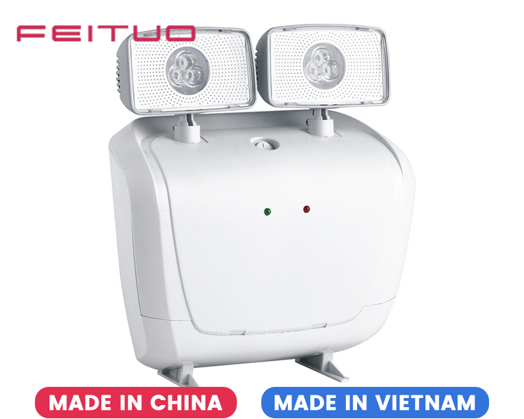 BLA2000 2*6 vatios Luz de emergencia LED de cabezal doble