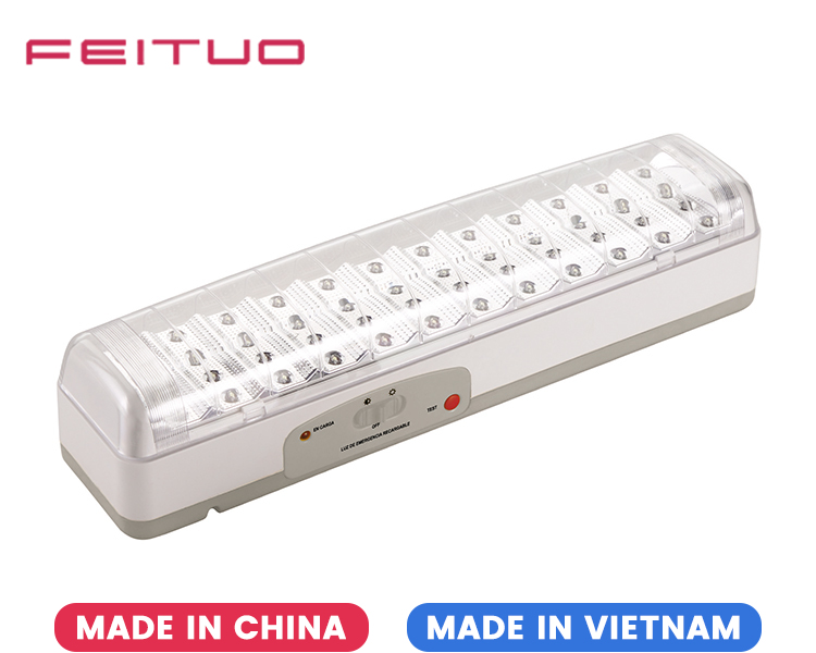 Luz de emergencia recargable de 238L y 30 LED blancos