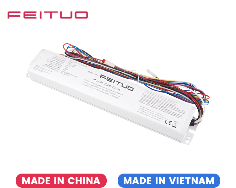Paquete de batería de emergencia LED con paquete de batería interna