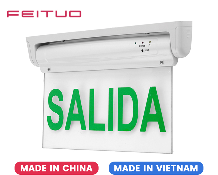 Señal de salida de emergencia LE 2912-5 o 10 Led verde